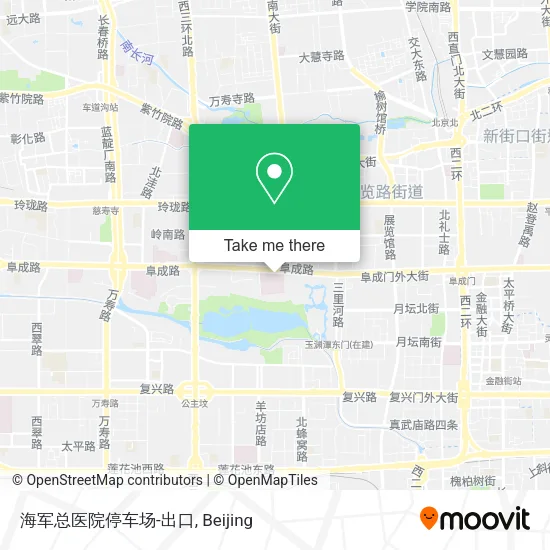 海军总医院停车场-出口 map