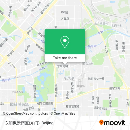 东润枫景南区(东门) map