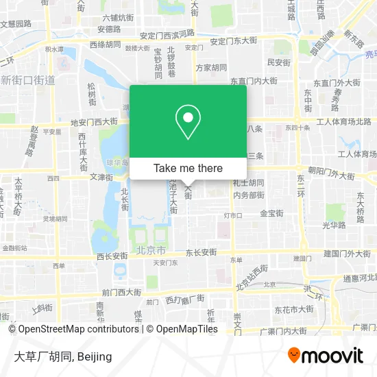 大草厂胡同 map