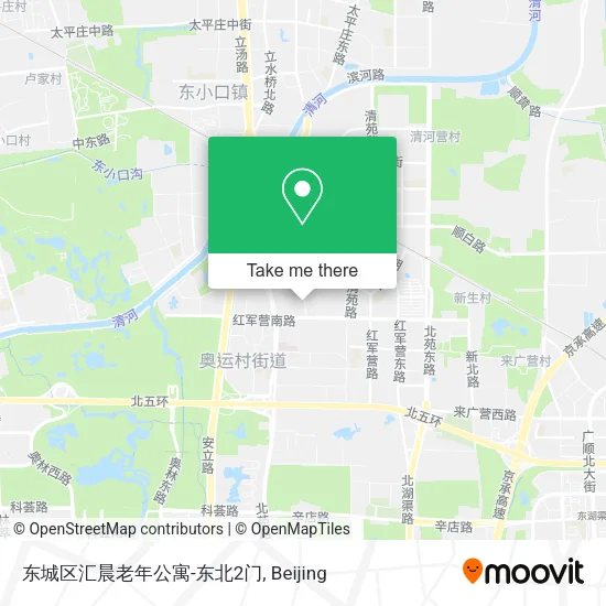 东城区汇晨老年公寓-东北2门 map