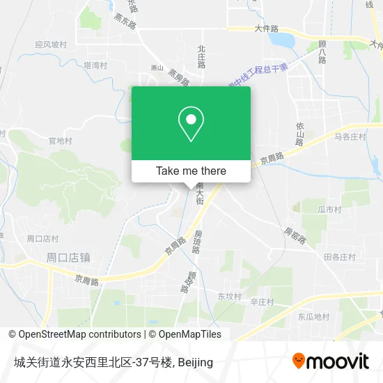 城关街道永安西里北区-37号楼 map