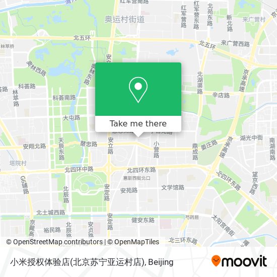 小米授权体验店(北京苏宁亚运村店) map