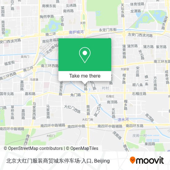 北京大红门服装商贸城东停车场-入口 map