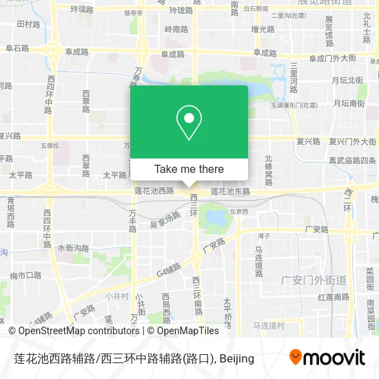 莲花池西路辅路/西三环中路辅路(路口) map