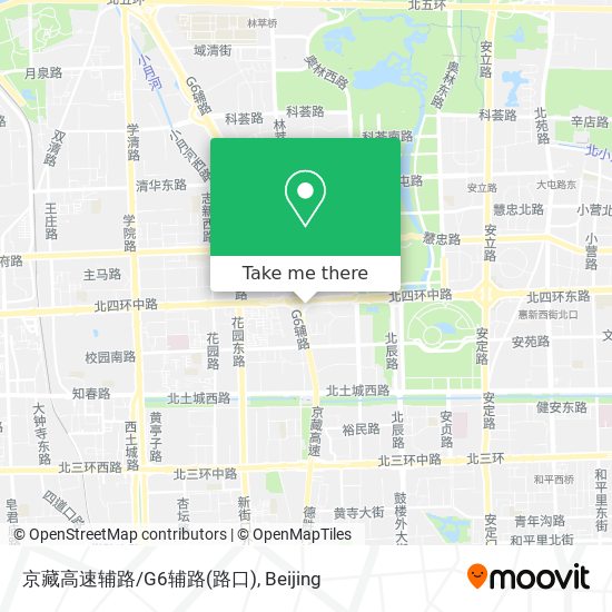 京藏高速辅路/G6辅路(路口) map