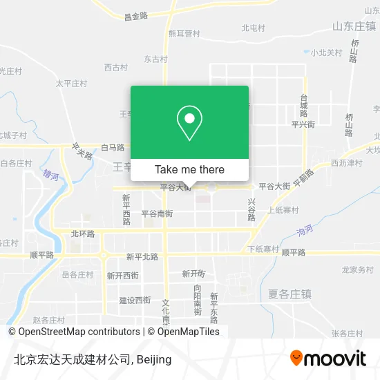 北京宏达天成建材公司 map