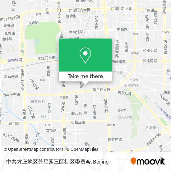 中共方庄地区芳星园三区社区委员会 map
