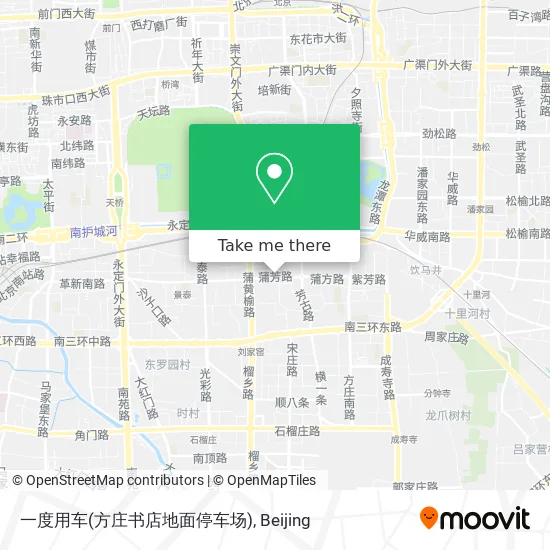 一度用车(方庄书店地面停车场) map