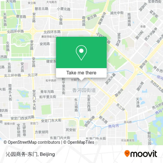 沁园商务-东门 map