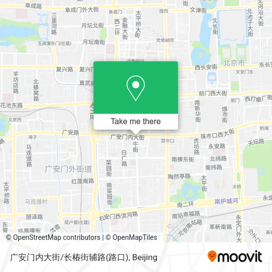 广安门内大街/长椿街辅路(路口) map