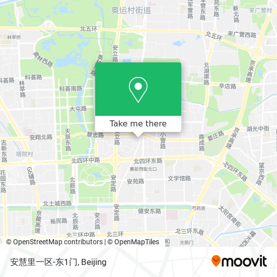 安慧里一区-东1门 map
