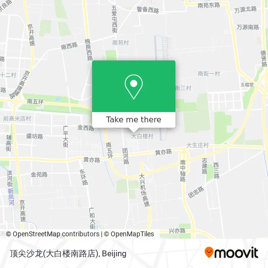 顶尖沙龙(大白楼南路店) map