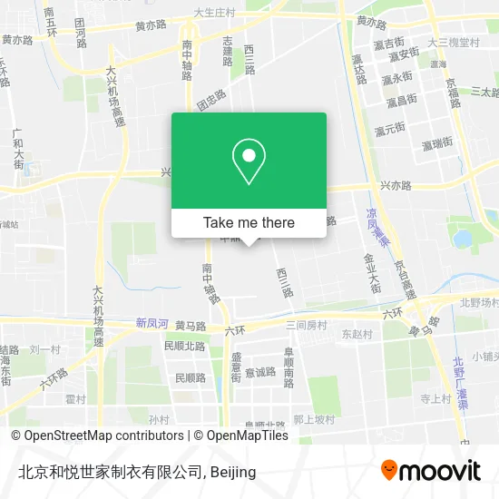 北京和悦世家制衣有限公司 map