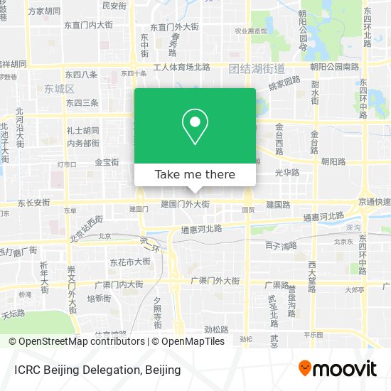 ICRC Beijing Delegation map