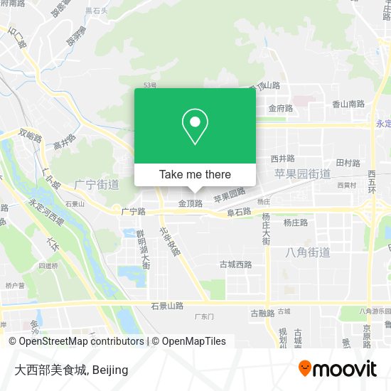 大西部美食城 map