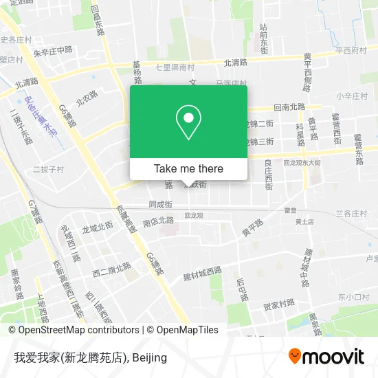 我爱我家(新龙腾苑店) map