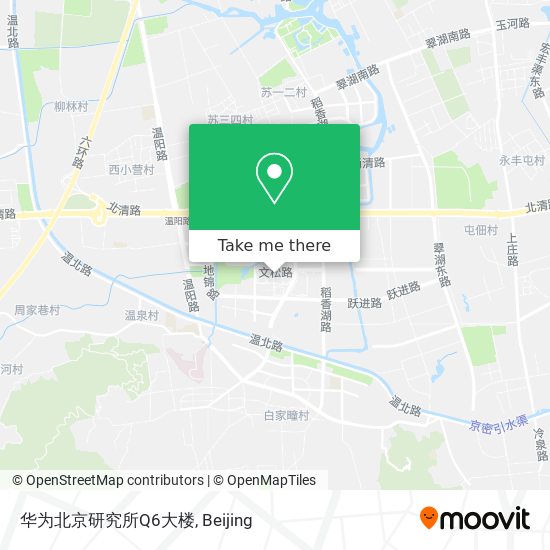 华为北京研究所Q6大楼 map