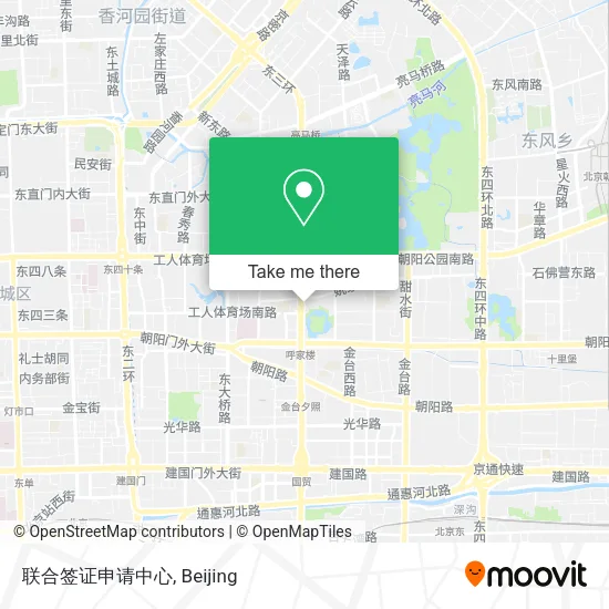 联合签证申请中心 map