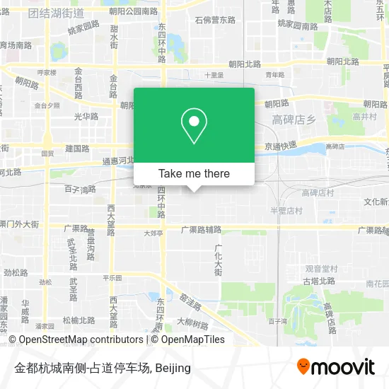 金都杭城南侧-占道停车场 map
