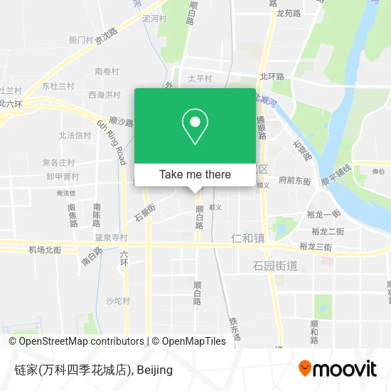 链家(万科四季花城店) map