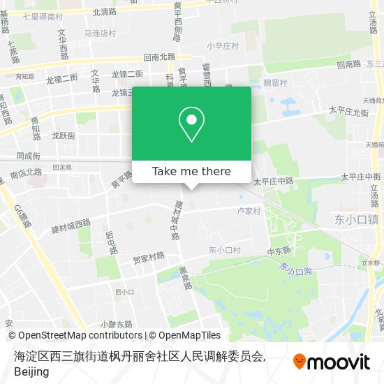 海淀区西三旗街道枫丹丽舍社区人民调解委员会 map