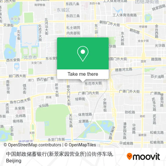 中国邮政储蓄银行(新景家园营业所)沿街停车场 map