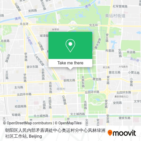 朝阳区人民内部矛盾调处中心奥运村分中心风林绿洲社区工作站 map
