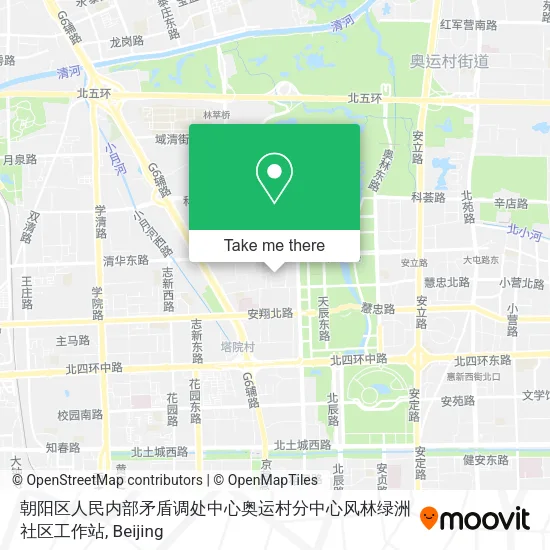朝阳区人民内部矛盾调处中心奥运村分中心风林绿洲社区工作站 map