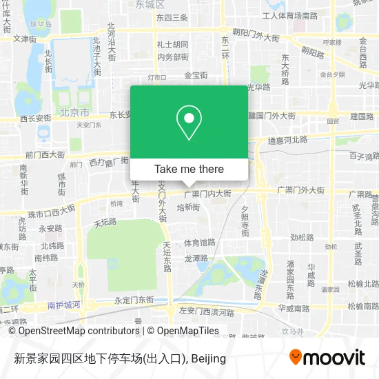 新景家园四区地下停车场(出入口) map
