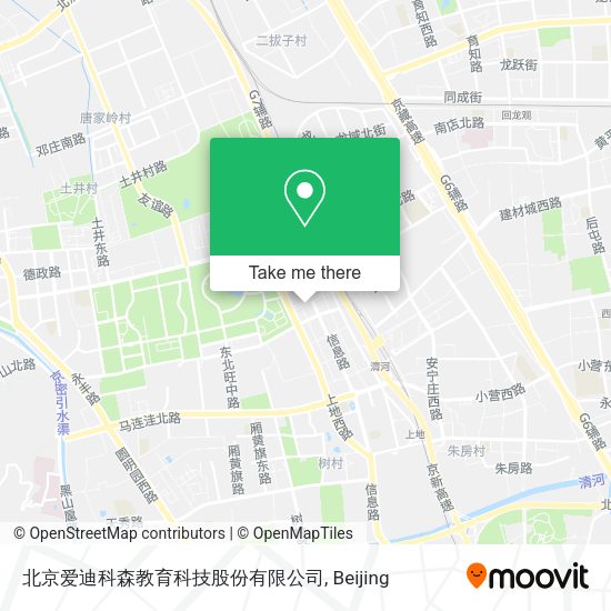 北京爱迪科森教育科技股份有限公司 map