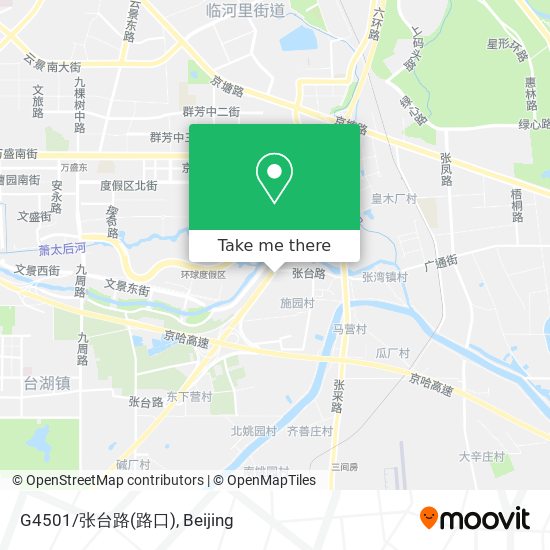 G4501/张台路(路口) map