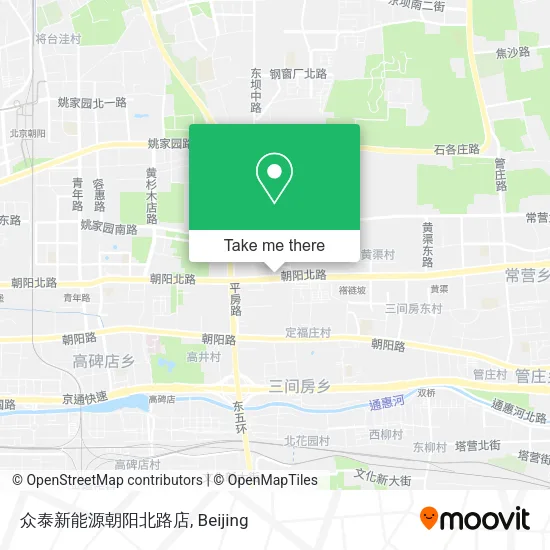 众泰新能源朝阳北路店 map