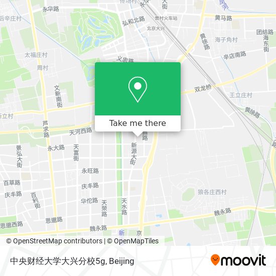 中央财经大学大兴分校5g map