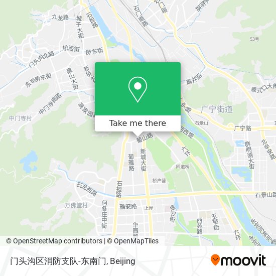 门头沟区消防支队-东南门 map