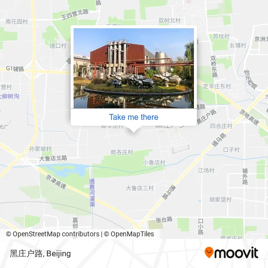 黑庄户路 map