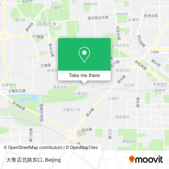 大鲁店北路东口 map