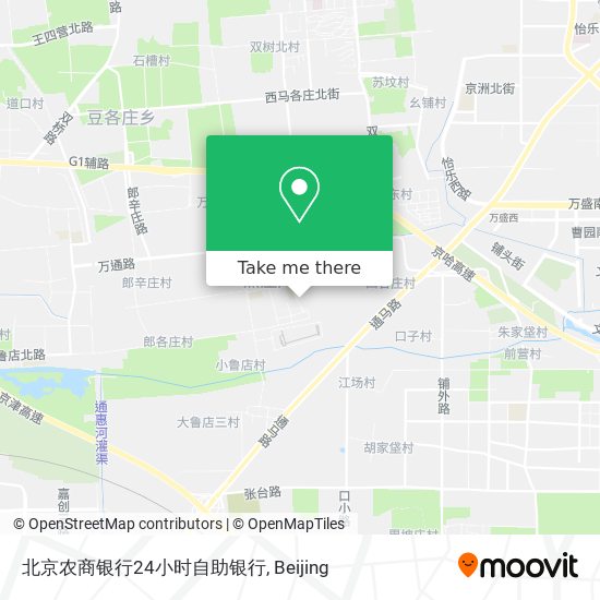 北京农商银行24小时自助银行 map