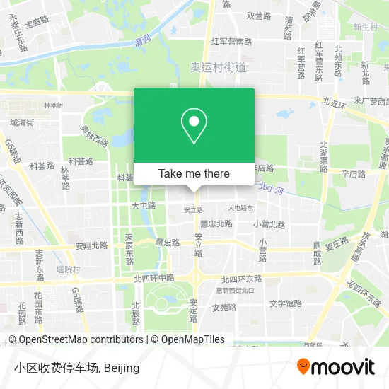 小区收费停车场 map
