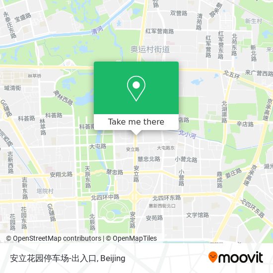 安立花园停车场-出入口 map