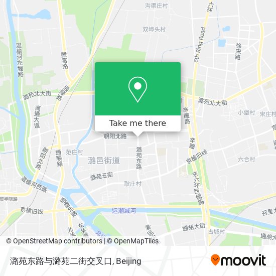 潞苑东路与潞苑二街交叉口 map
