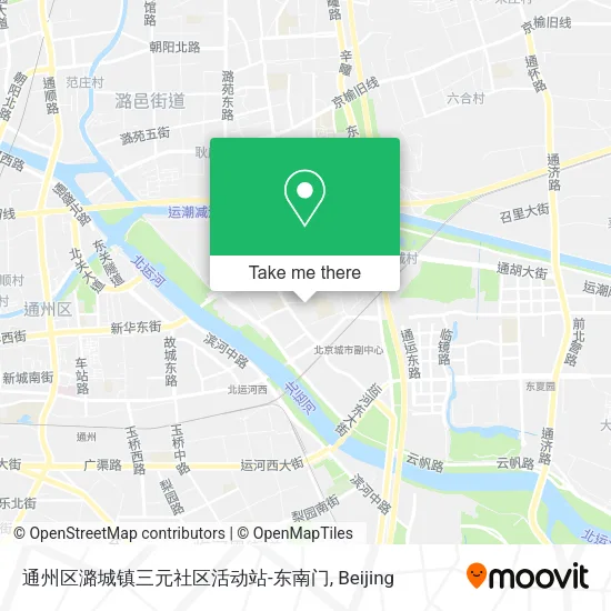 通州区潞城镇三元社区活动站-东南门 map