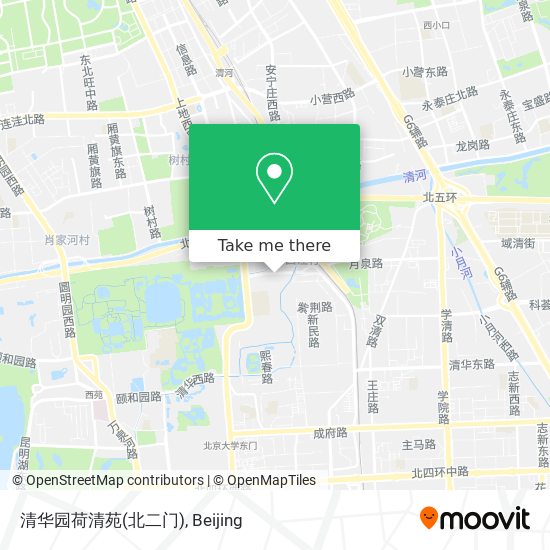 清华园荷清苑(北二门) map
