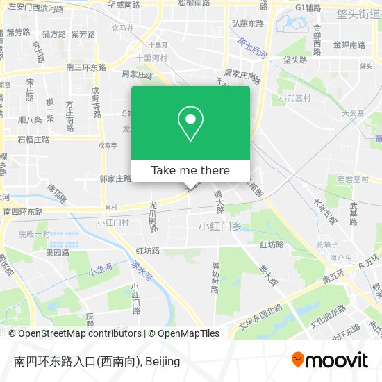 南四环东路入口(西南向) map