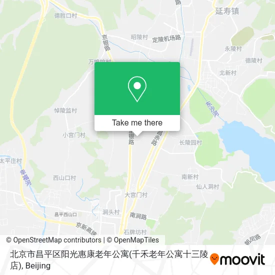 北京市昌平区阳光惠康老年公寓(千禾老年公寓十三陵店) map