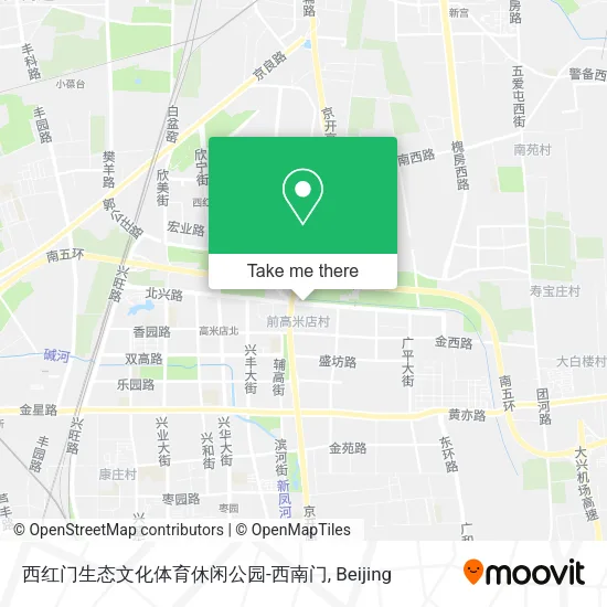 西红门生态文化体育休闲公园-西南门 map
