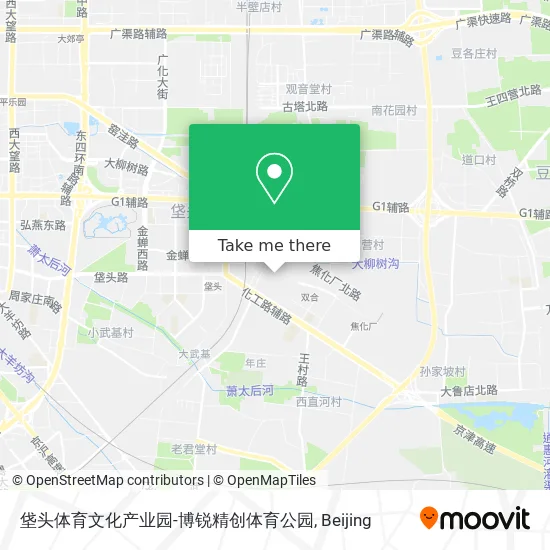 垡头体育文化产业园-博锐精创体育公园 map