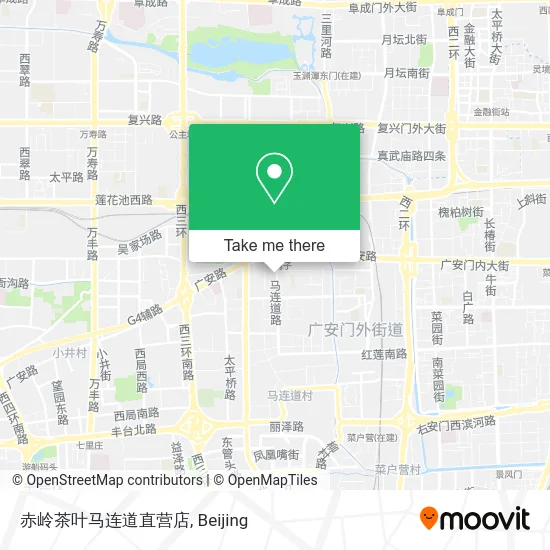 赤岭茶叶马连道直营店 map