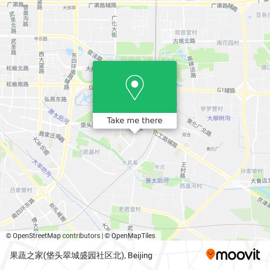果蔬之家(垡头翠城盛园社区北) map