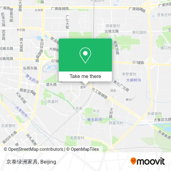 京泰绿洲家具 map