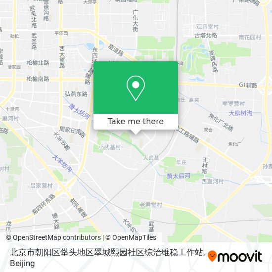 北京市朝阳区垡头地区翠城熙园社区综治维稳工作站 map